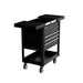 Homak 35 inch Pro Series Slide-Top Service Cart in Midnight Black