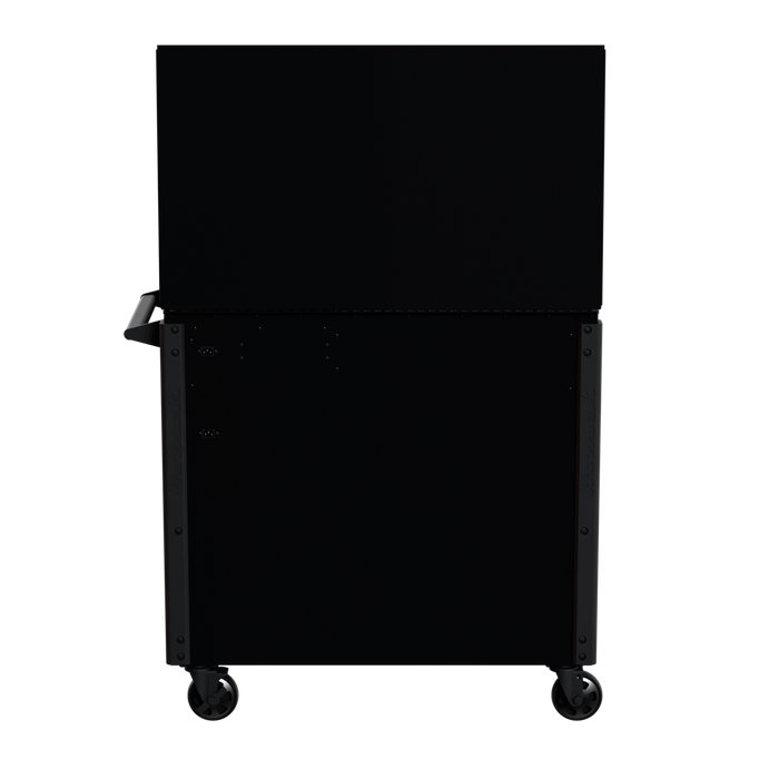 44-Inch RS Pro 8-Drawer Cart - Rear View with Push Handle
