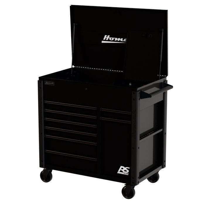 Homak RS Pro 8-Drawer Cart 44-Inch, Front-Left Angle