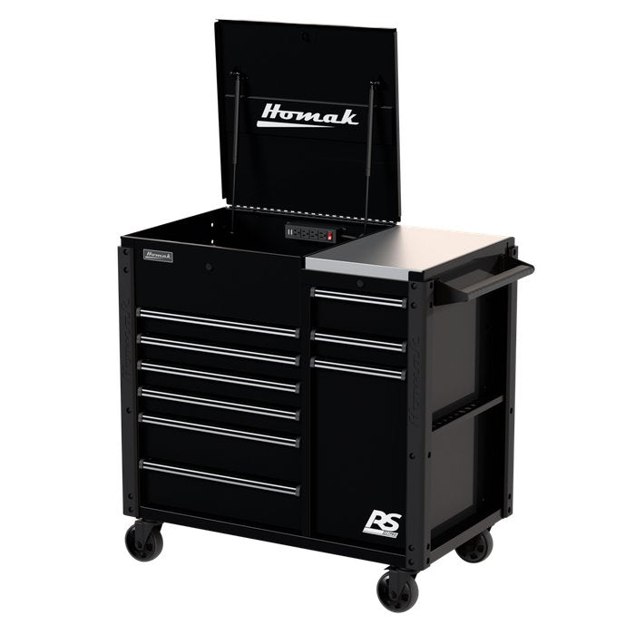 Homak RS Pro Cart 44-Inch, Front-Left Angle