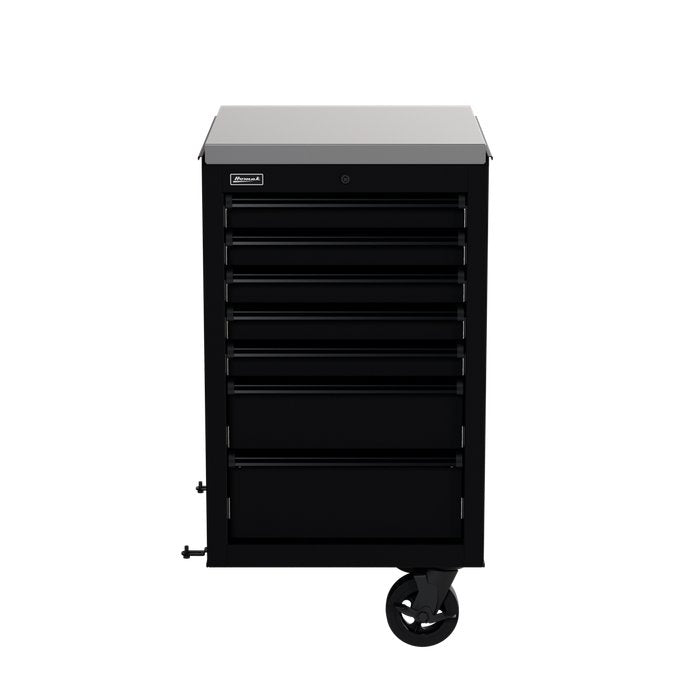 Homak 22-Inch RS Pro 7-Drawer Side Cabinet in Midnight Black