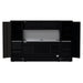 Homak 120" RS Pro CTS Combo in Midnight Black with Solid Backsplash