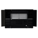 Homak 120" RS Pro CTS Combo in Midnight Black with Toolboard Backsplash