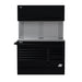 Homak 54-Inch CTS Combo in Midnight Black with Toolboard Backsplash