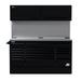 Homak 72" CTS Combo in Midnight Black with Solid Backsplash