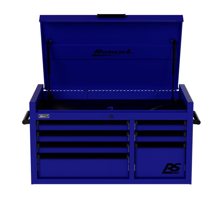Homak 41" RS Pro 7-Drawer Top Chest in Rally Sport Blue