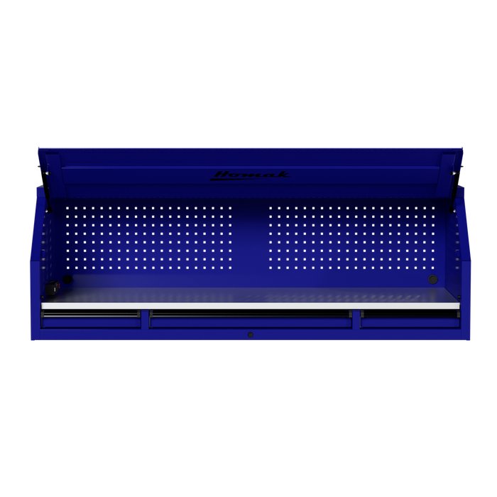 Rally Sport Blue Homak RS Pro Hutch, 72-Inch Model
