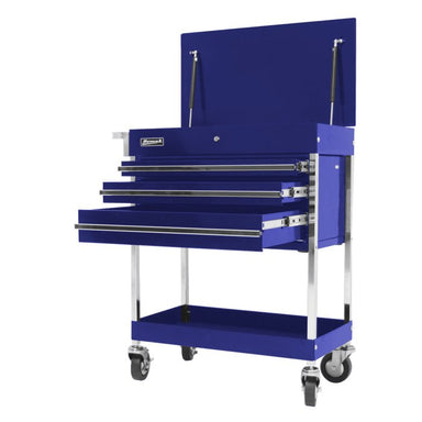 Rally Sport Blue Homak 34-Inch Pro Series Compact Roll-Around Cart