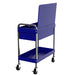 Homak 34-Inch 1-Drawer Flip-Top Service Cart with Lockable Lid in Rally Sport Blue, alternate view
