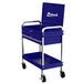 Homak 34-Inch 1-Drawer Flip-Top Service Cart with Lockable Lid in Rally Sport Blue, alternate view