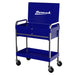 Homak 34-Inch 1-Drawer Flip-Top Service Cart with Lockable Lid in Rally Sport Blue, alternate view