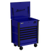 Homak 35 inch RS Pro 7-Drawer Flip-Top Service Cart in Rally Sport Blue