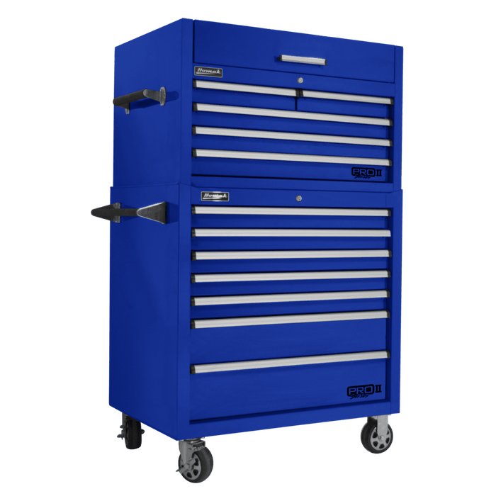 Homak 36-Inch Pro II Combo in Rally Sport Blue