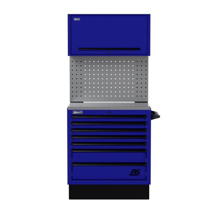 Homak 36" CTS Combo in Rally Sport Blue with Toolboard Backsplash