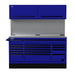 Homak 72" CTS Combo in Rally Sport Blue with Solid Backsplash
