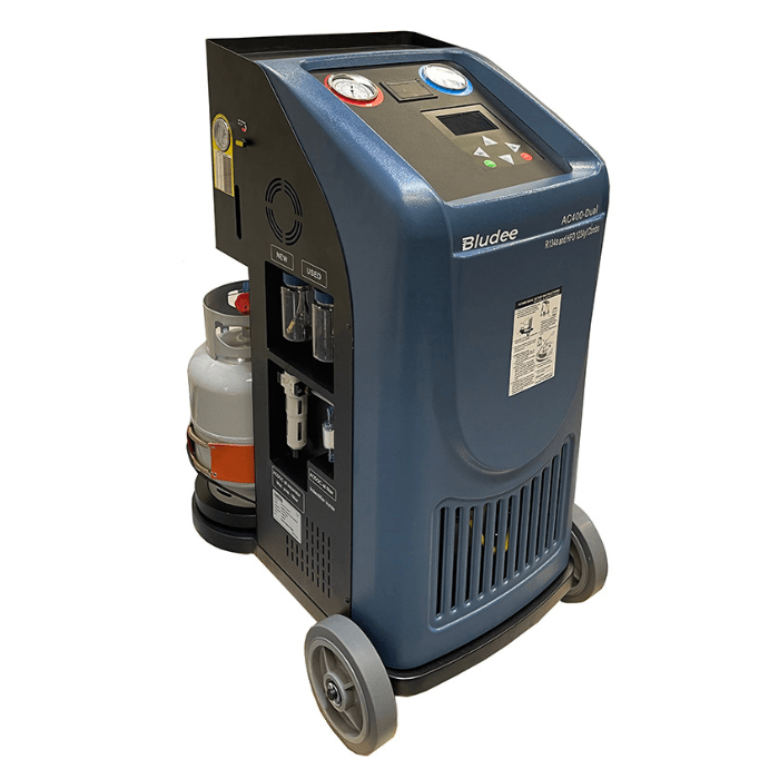 Bludee AC400D Dual AC Recovery and Recharge Machine with Identifier