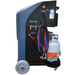 Bludee AC400D dual refrigerant AC recovery and recharge machine with service hoses and R134a tank mounted on base