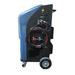 Bludee R134a AC Recovery and Recharge Machine AC400 showing side panel with red and blue service hoses