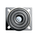 Bottom view of silver Dragonfire leveling foot showing rubber pad and base DFT-WB-6PF