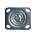 Caster mounting plate top view in zinc finish with slotted holes Dragonfire DFT-WB-6PC