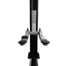 Close-up of Tuxedo TP9KF-TUX 2 post lift symmetric swing arms with pads