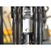 Close-up of reinforced hydraulic lines used in the EK35LP model by Ekko Lifts, engineered for high-pressure lifting performance