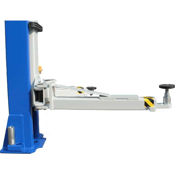 Close-up of telescoping lift arm on iDEAL TP10KAC-DX car lift