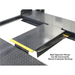 Close-up of the Atlas PRO8000 showing how the steel approach ramps can be neatly stored between the runways—ideal for keeping your garage floor organized and clutter-free.