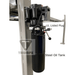 Close-up of the Triumph NSS-8 Vehicle Lift’s hydraulic power unit with a UL-listed plug and steel oil tank for safe, reliable lifting performance.