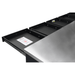 Close up of pull out top tray drawer on gray Dragonfire Pro Series workbench DFT-WB-30