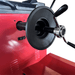 Closeup side view of the KT-B795L Truck Car Wheel Balancer Machine by Katool