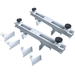Complete MSC18KX-LTVAK adapter kit with brackets and support beams for mobile column lifts.