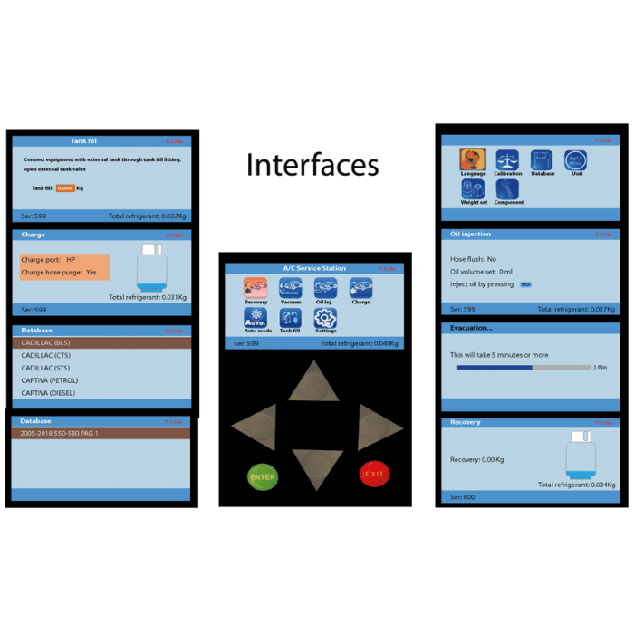 Control panel for the Bludee AC800 AC Machine