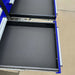 Deep storage drawers with liners inside blue Chery Industrial rolling workbench cabinet