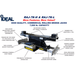 Diagram of iDEAL RAJ-7K-H 7,000 lb rolling bridge jack with labeled features and specifications