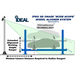 Diagram showing iDEAL IWA-60-2000T-K iPRO 3D WideScope® wheel aligner extended working height range