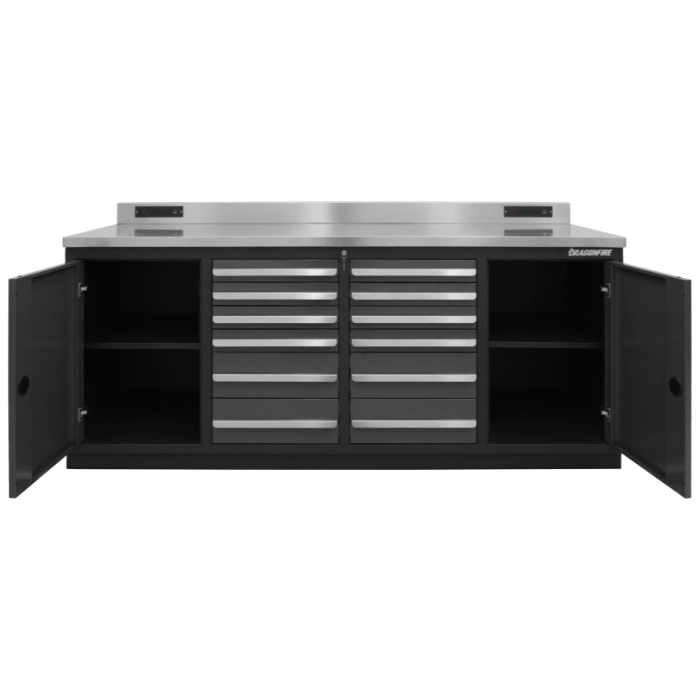 Dragonfire Pro Series 12 Drawer 7FT Workbench  DFT-WB-12