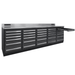 Dragonfire Pro Series gray 30 drawer 9ft workbench with slide out side shelf DFT-WB-30