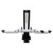 Dual-point lock release system on Tuxedo TP9KF-TUX 2 post car lift