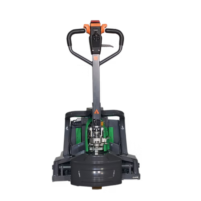Ekko EP15SLi semi-electric walkie pallet jack with 4,000 lb capacity and ergonomic handle