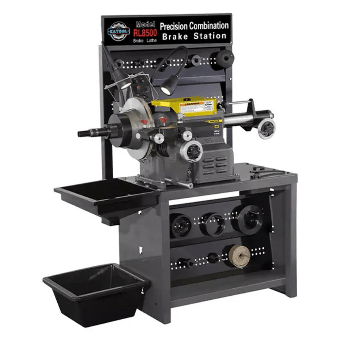 Front side view of the Katool RL-8500 Brake Lathe