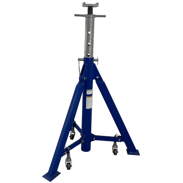 Full view of MSC-STAND18X heavy-duty adjustable support stand with casters.