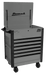 Homak 35 inch RS Pro 7-Drawer Cart with flip-top lid open showing lid workspace and drawer stack
