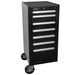 Homak 18" H2Pro 7-Drawer Bolt-On Side Cabinet in Midnight Black