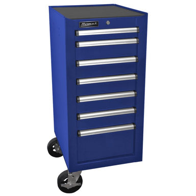 Homak 18" H2Pro 7-Drawer Bolt-On Side Cabinet in Rally Sport Blue
