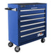 Homak 36" H2Pro 6-Drawer Roller Cabinet in Rally Sport Blue