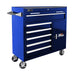 Homak 41" H2Pro 6-Drawer Roller Cabinet in Blue