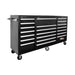 Homak 72" H2Pro 21-Drawer Roller Cabinet in Black
