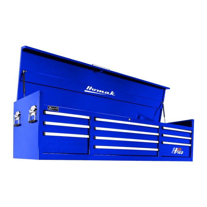 Homak 72" H2Pro 10-Drawer Top Chest in Rally Sport Blue