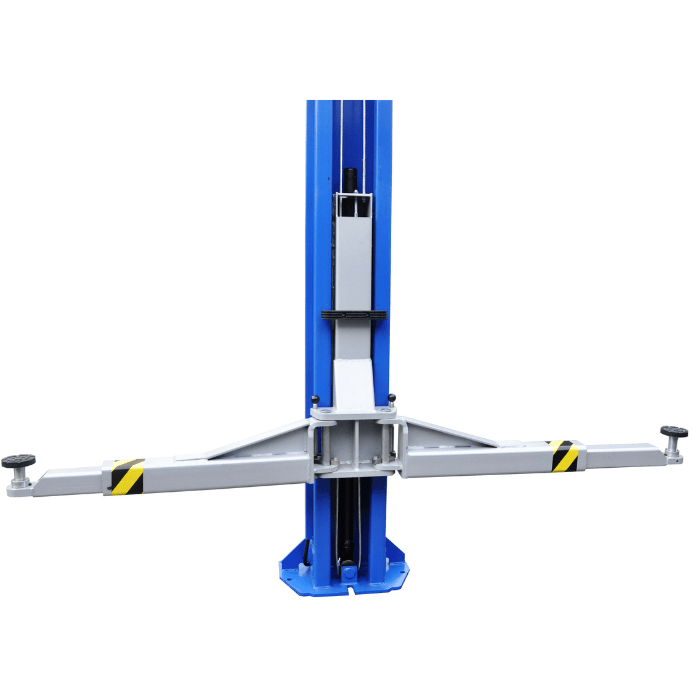 Heavy-duty arm assembly on Tuxedo TP12KSC-DX 12,000 lb 2 post car lift